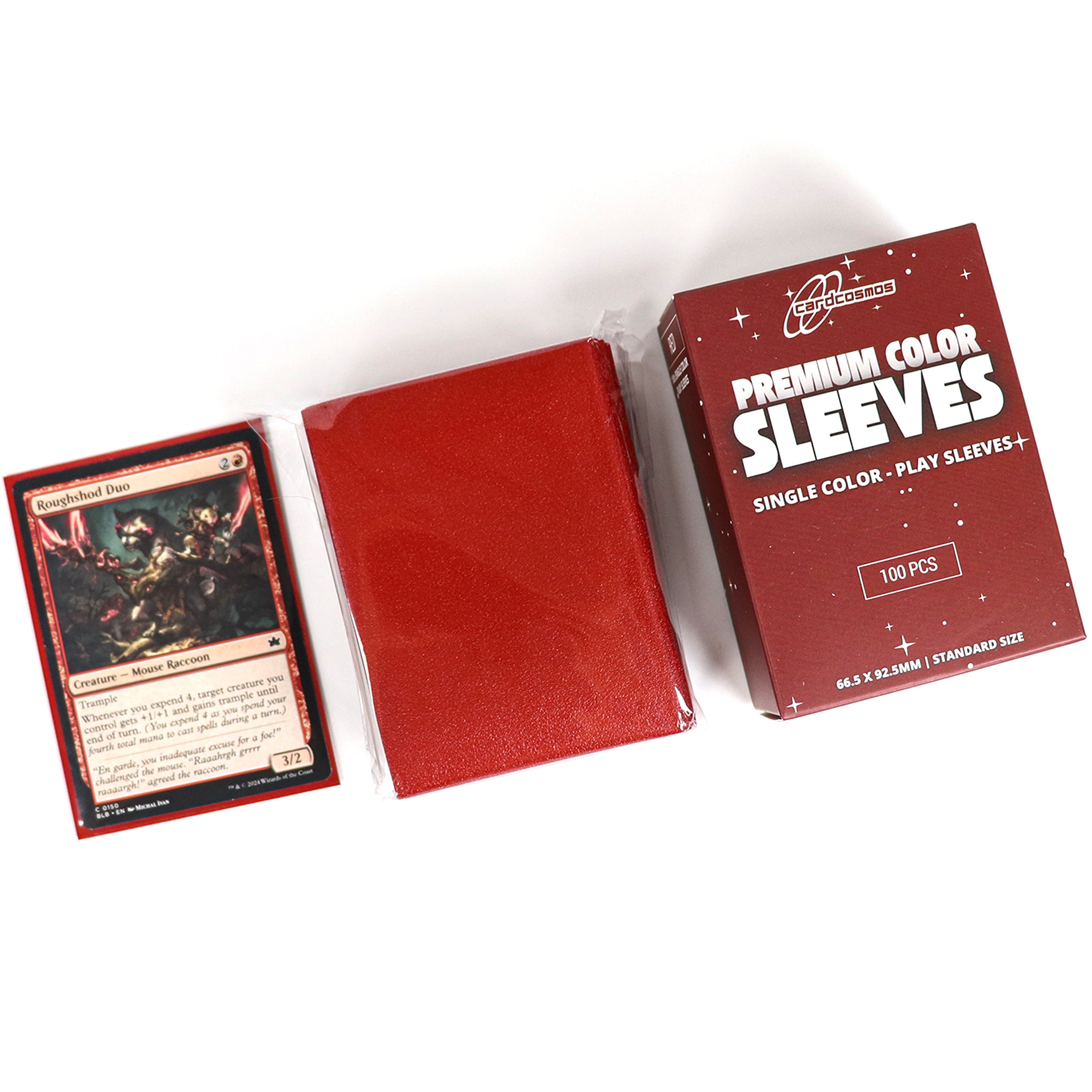 cardcosmos - Premium matte sleeves Rood | 100stk