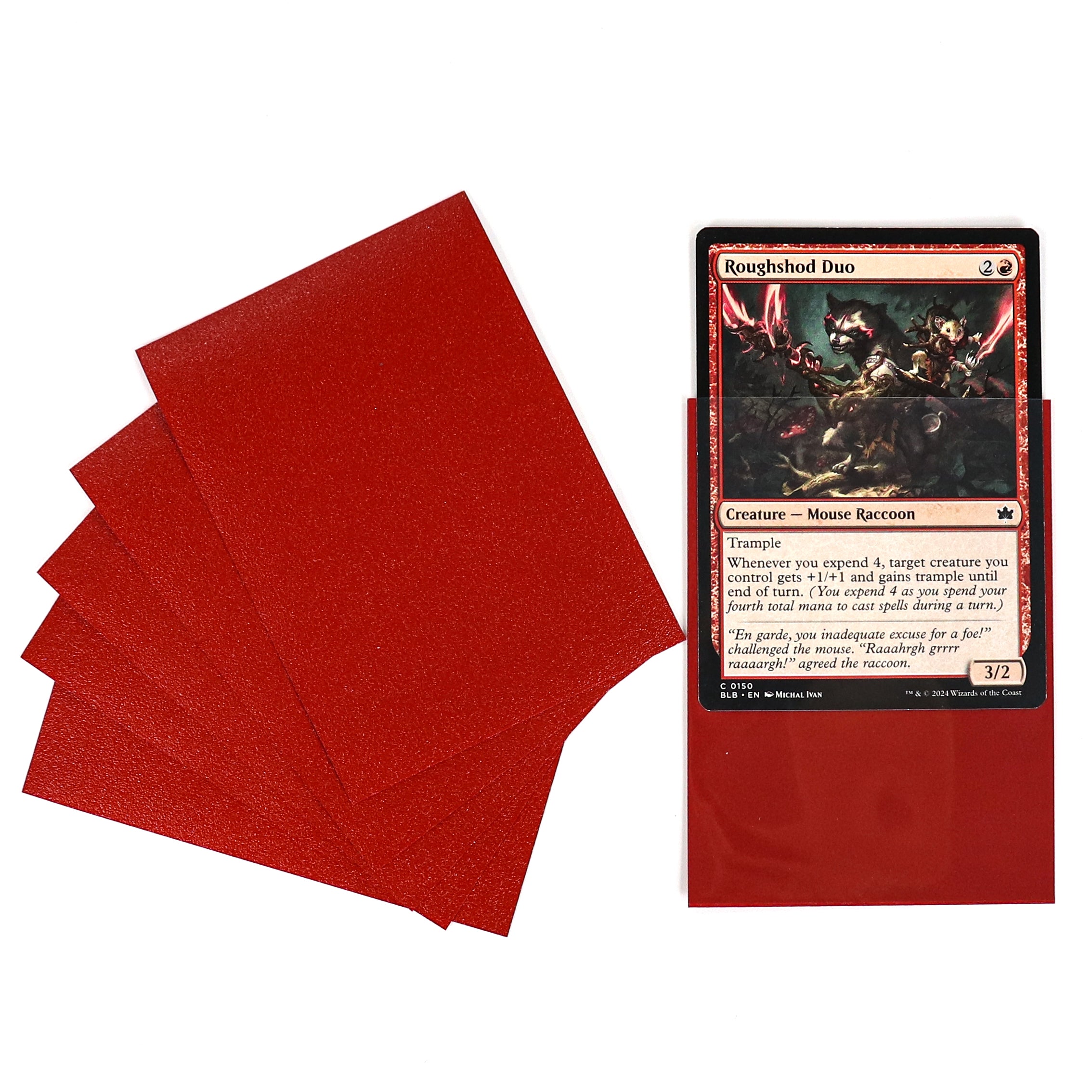 cardcosmos - Premium matte sleeves Rood | 100stk
