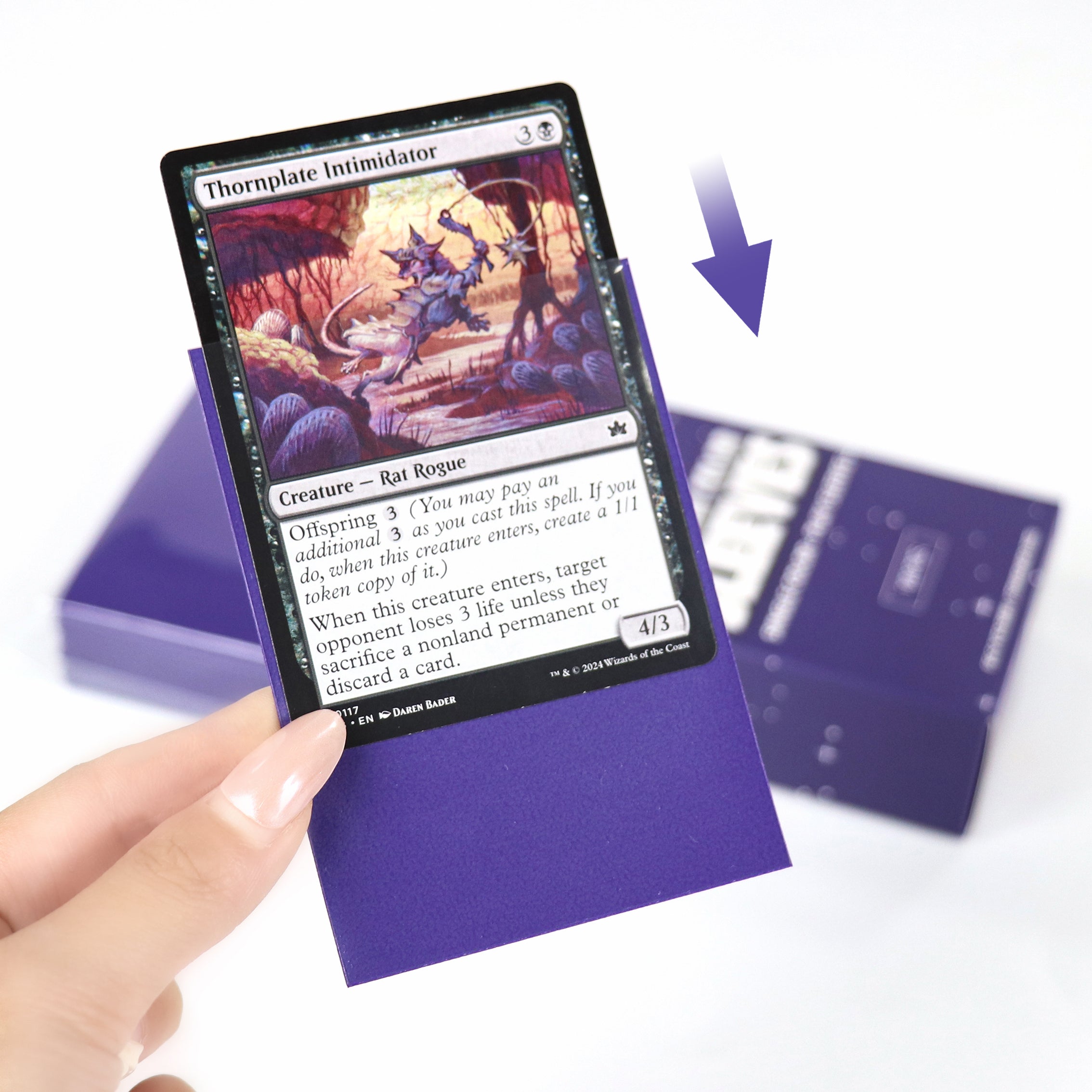 cardcosmos - Premium matte sleeves Paars | 100stk