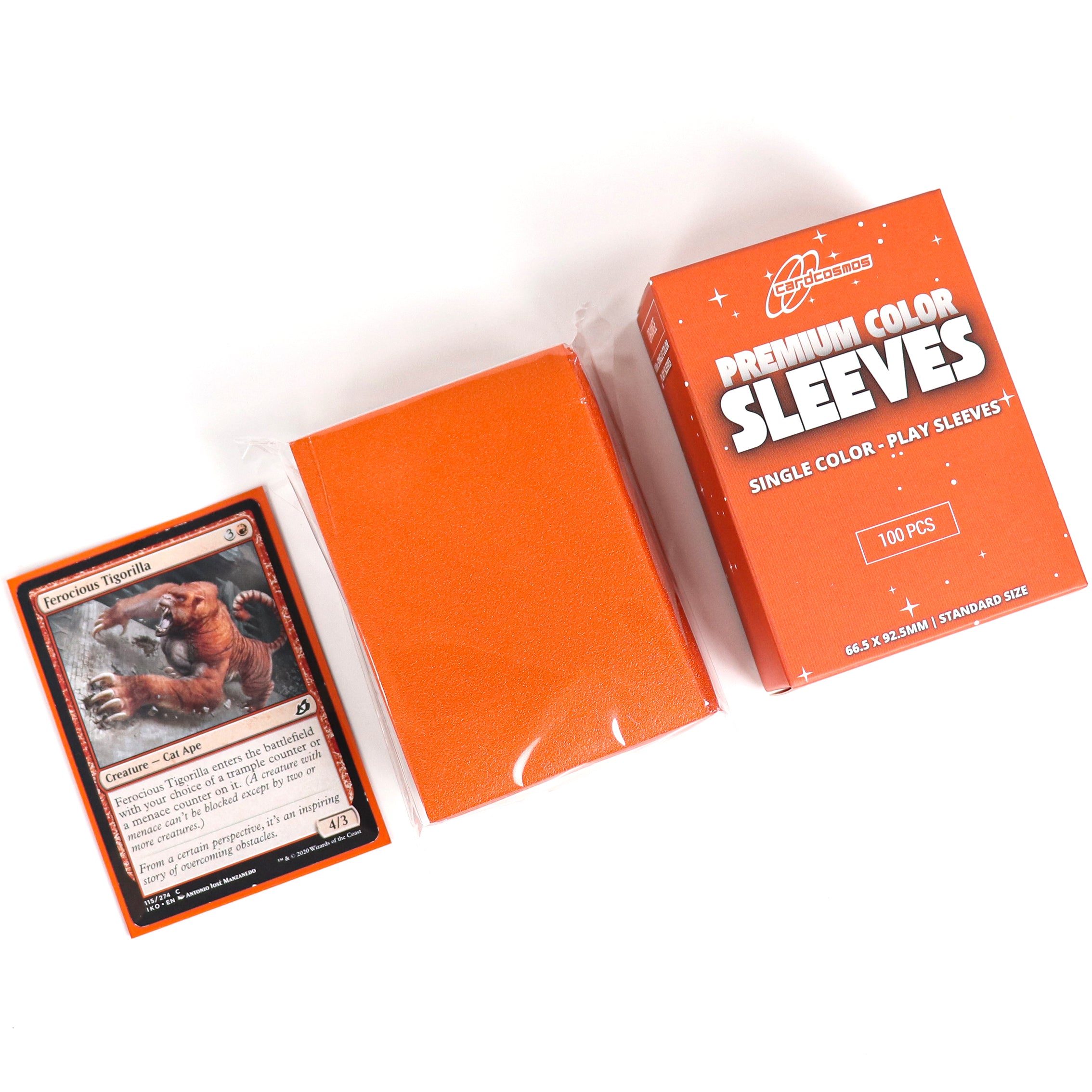 cardcosmos - Premium Matte Sleeves Orange | 100 pcs
