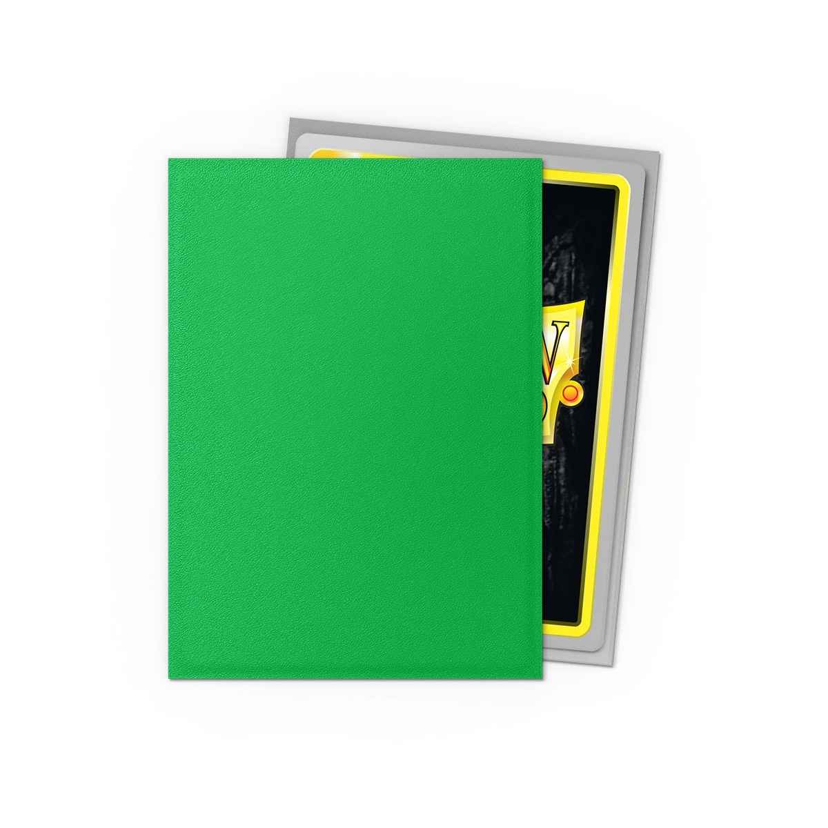 Dragon Shield Sleeves – Dual Matte Apple Green & Silver (100 stuks)