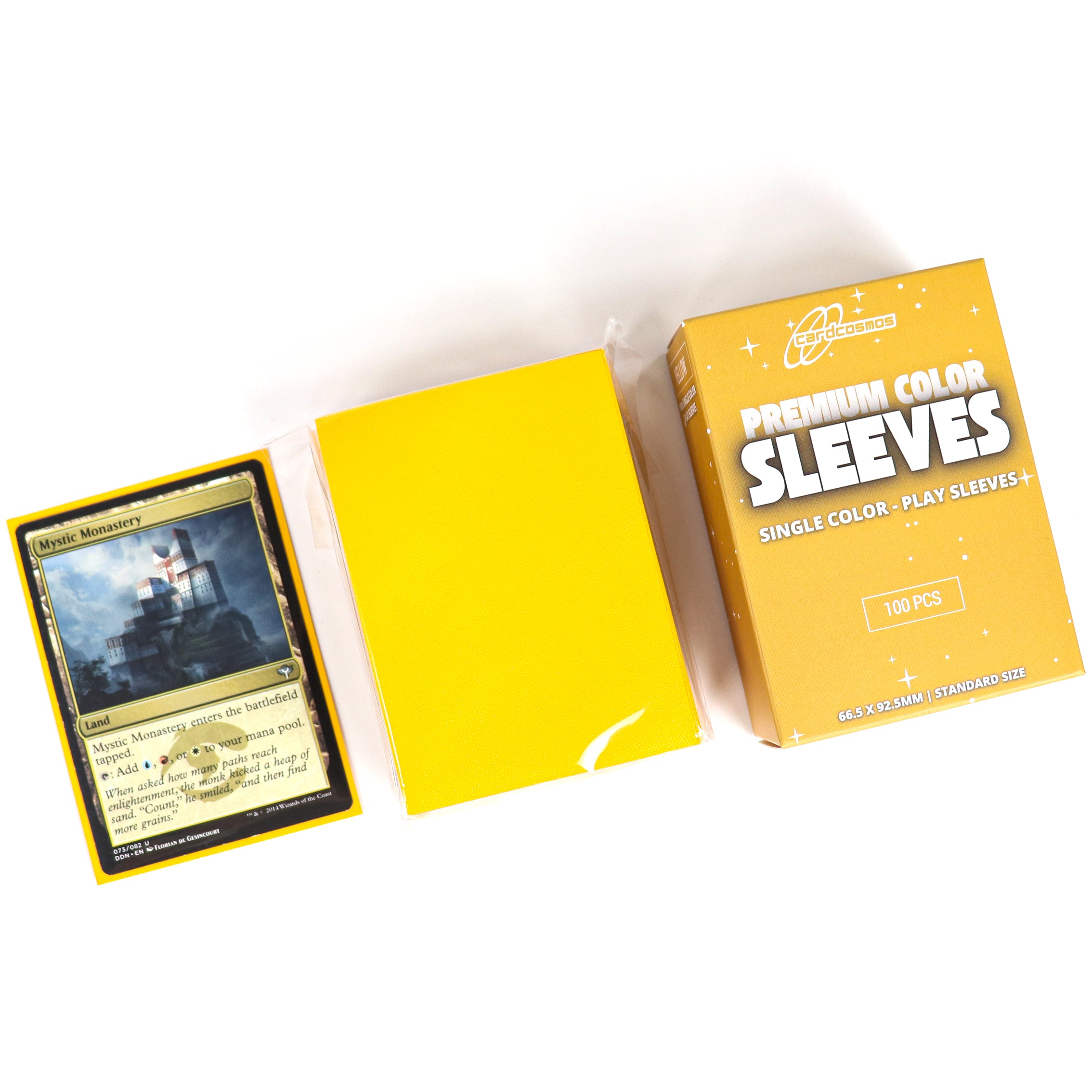 cardcosmos - Premium matte sleeves Geel | 100stk