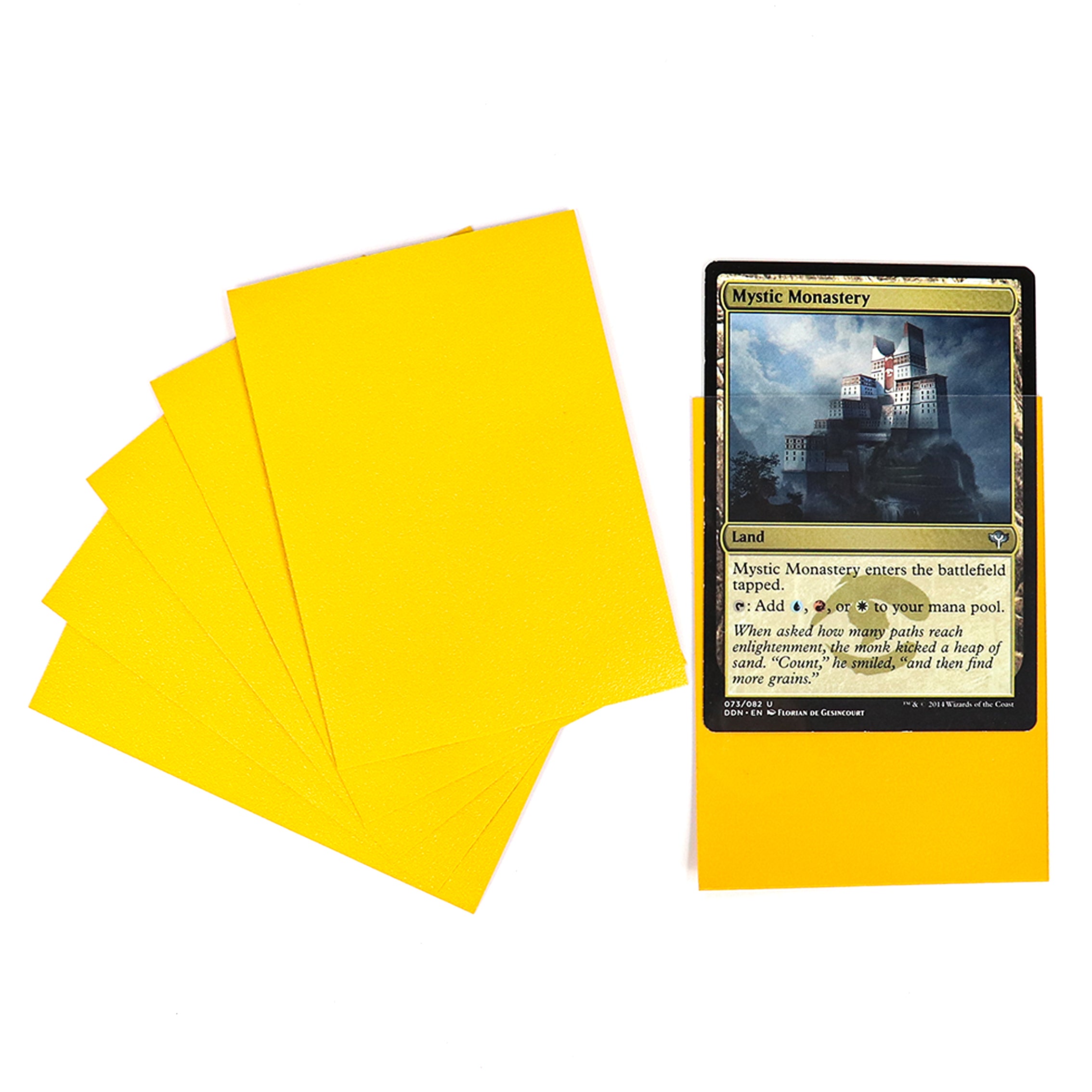 cardcosmos - Premium matte sleeves Geel | 100stk