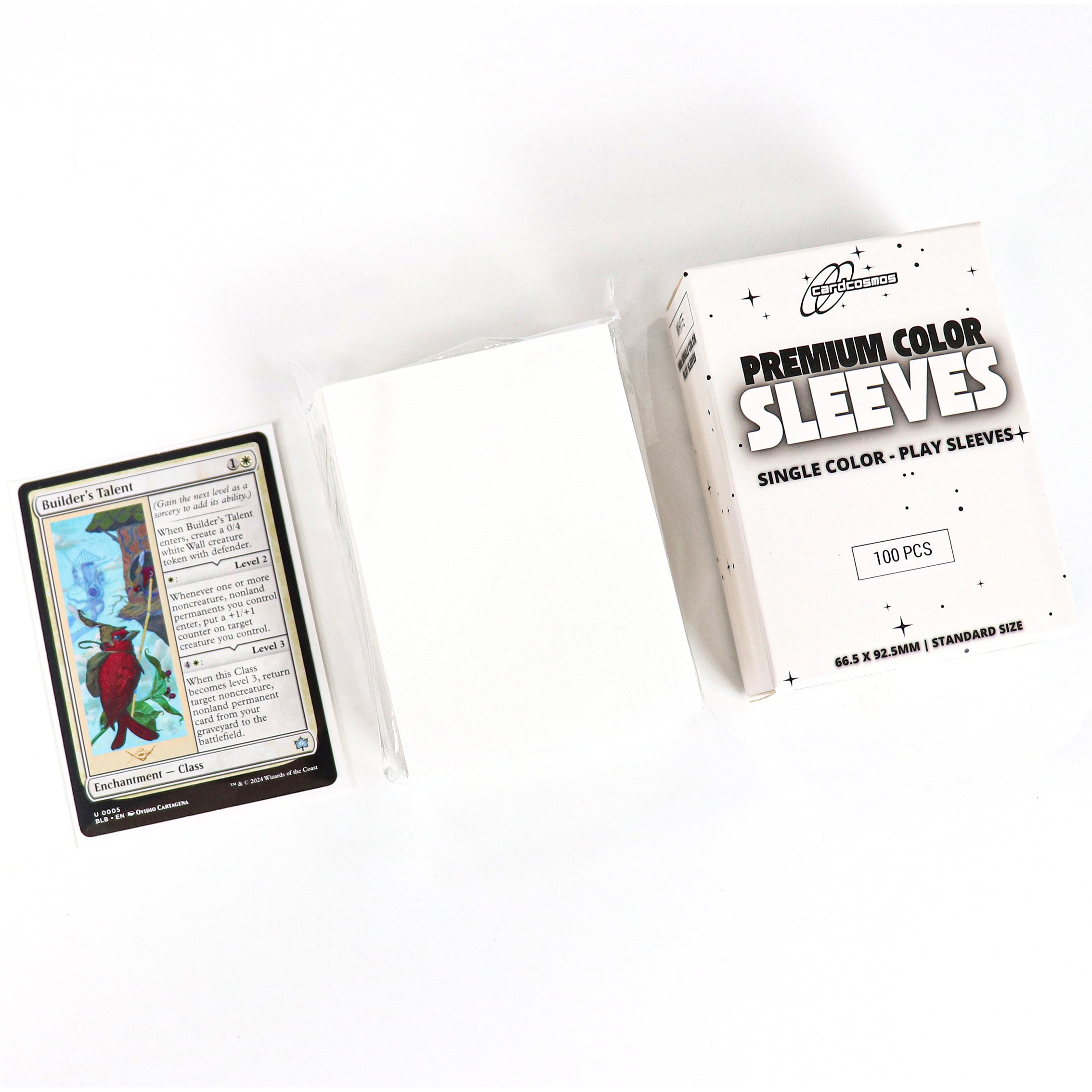cardcosmos - Premium matte sleeves Wit | 100stk