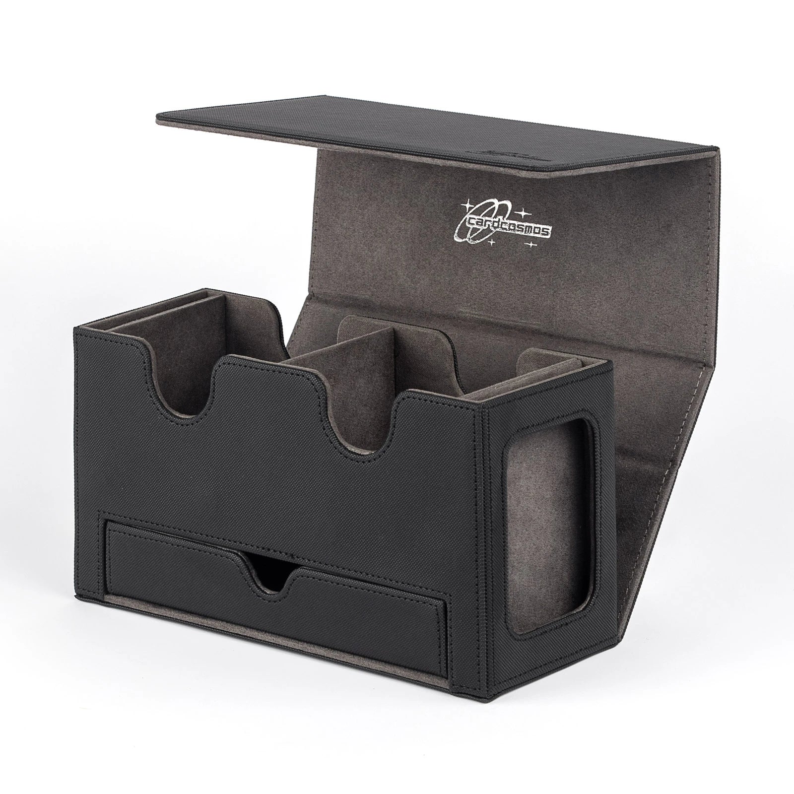 cardcosmos - 200+ Premium deckbox Dobbelstenen Tray Zwart