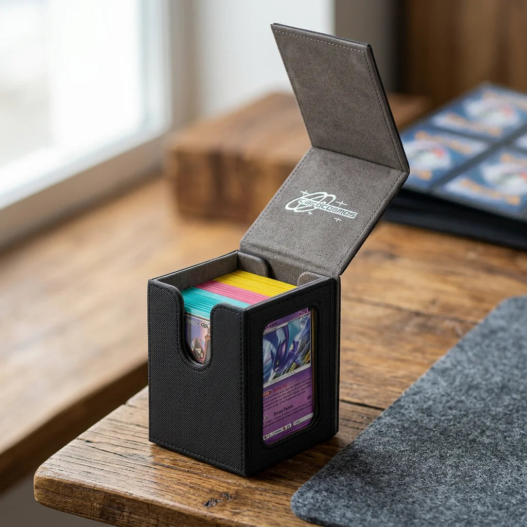 cardcosmos - 100+ Commander deckbox met venster - Zwart
