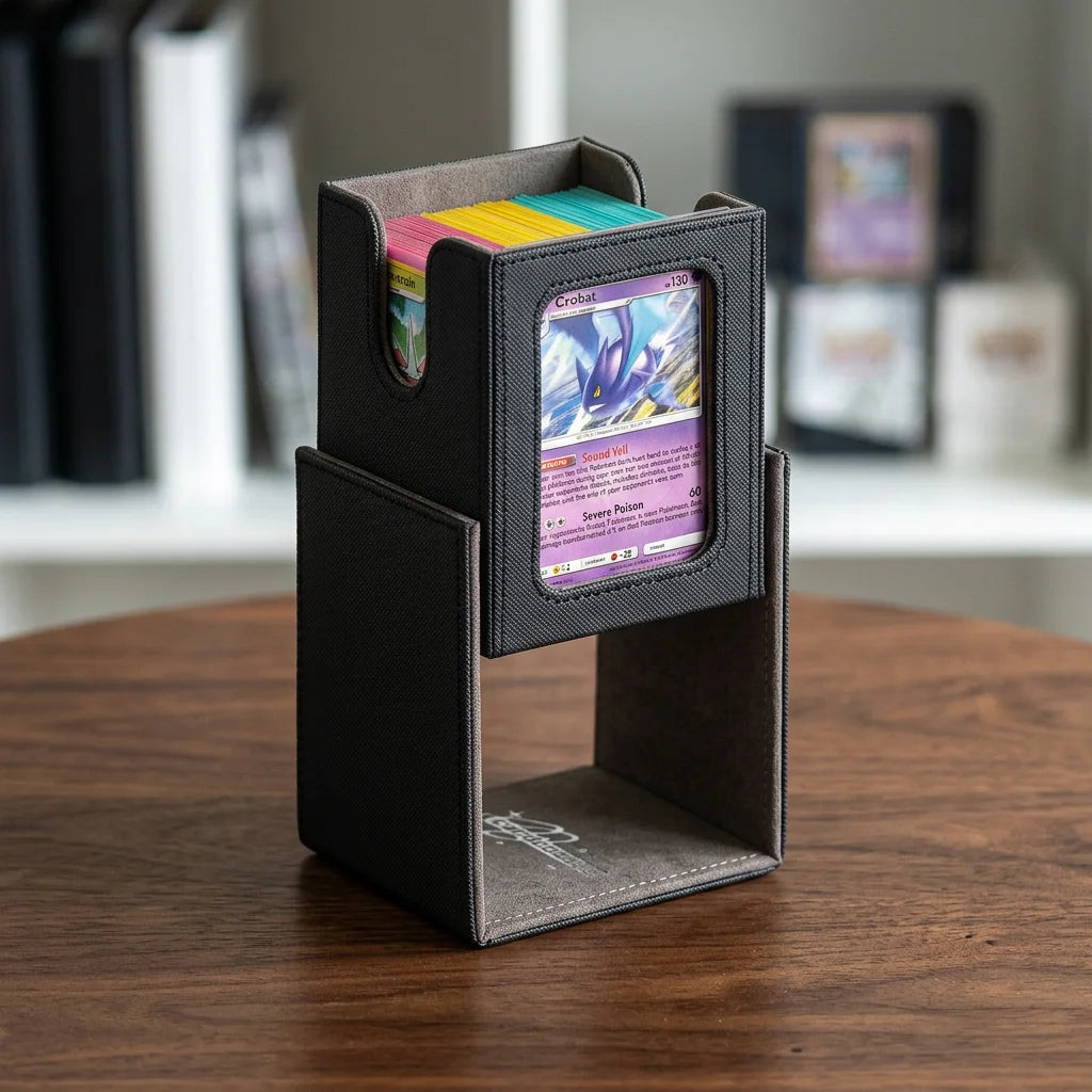 cardcosmos - 100+ Commander deckbox met venster - Zwart