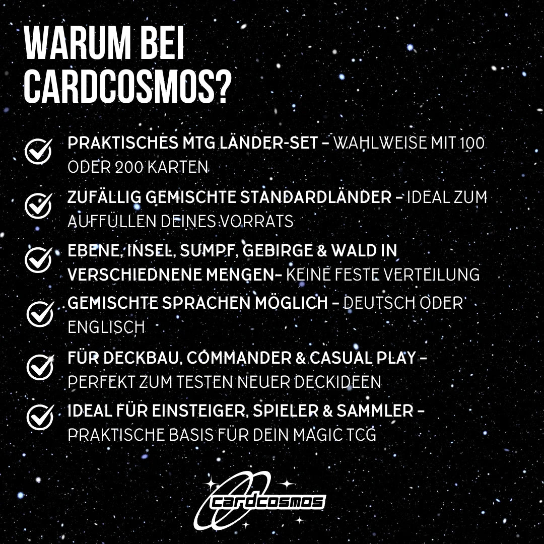 Pokémon Standardländer Set – 100 oder 200 zufällig gemischte Karten