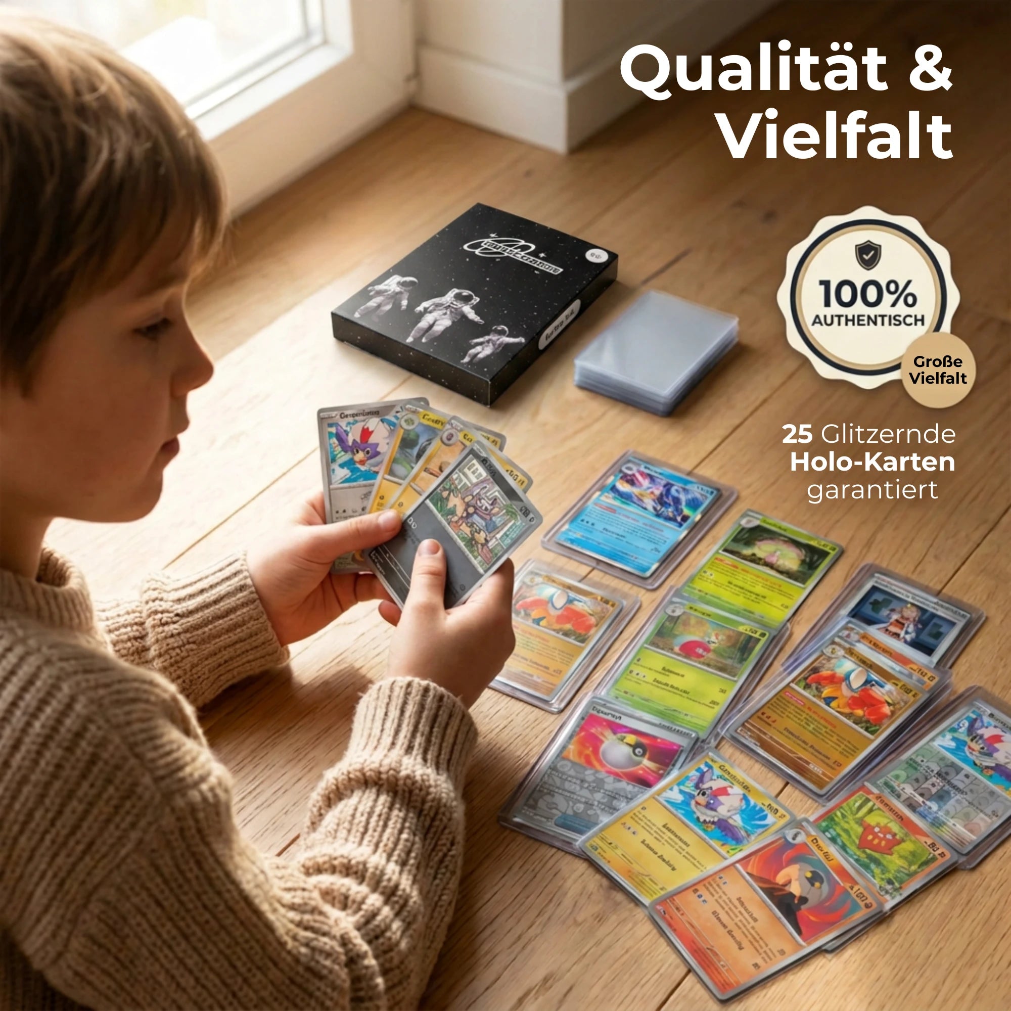 Pokémon Kaartenset Engels – 200 kaarten incl. 25 Holo + 100 Kaart sleeves