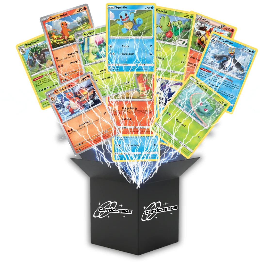 Pokémon Kaartenset Engels – 20 kaarten Starter Pokémon & ontwikkelingen – Willekeurig samengesteld