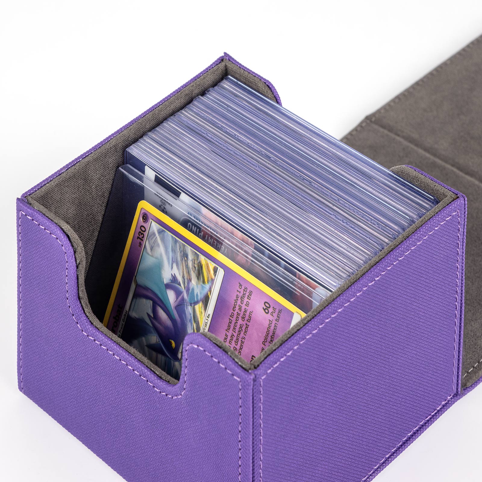 cardcosmos - 60+ Premium Toploader Deck Box - Lila