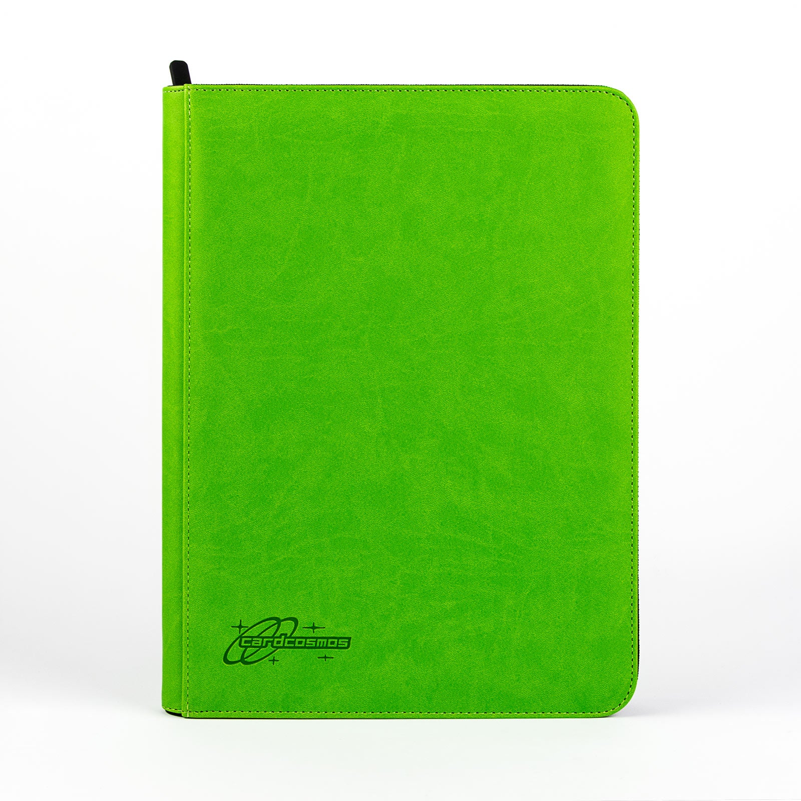 cardcosmos - 9 Pocket Strap Premium Leather Binder - Lime