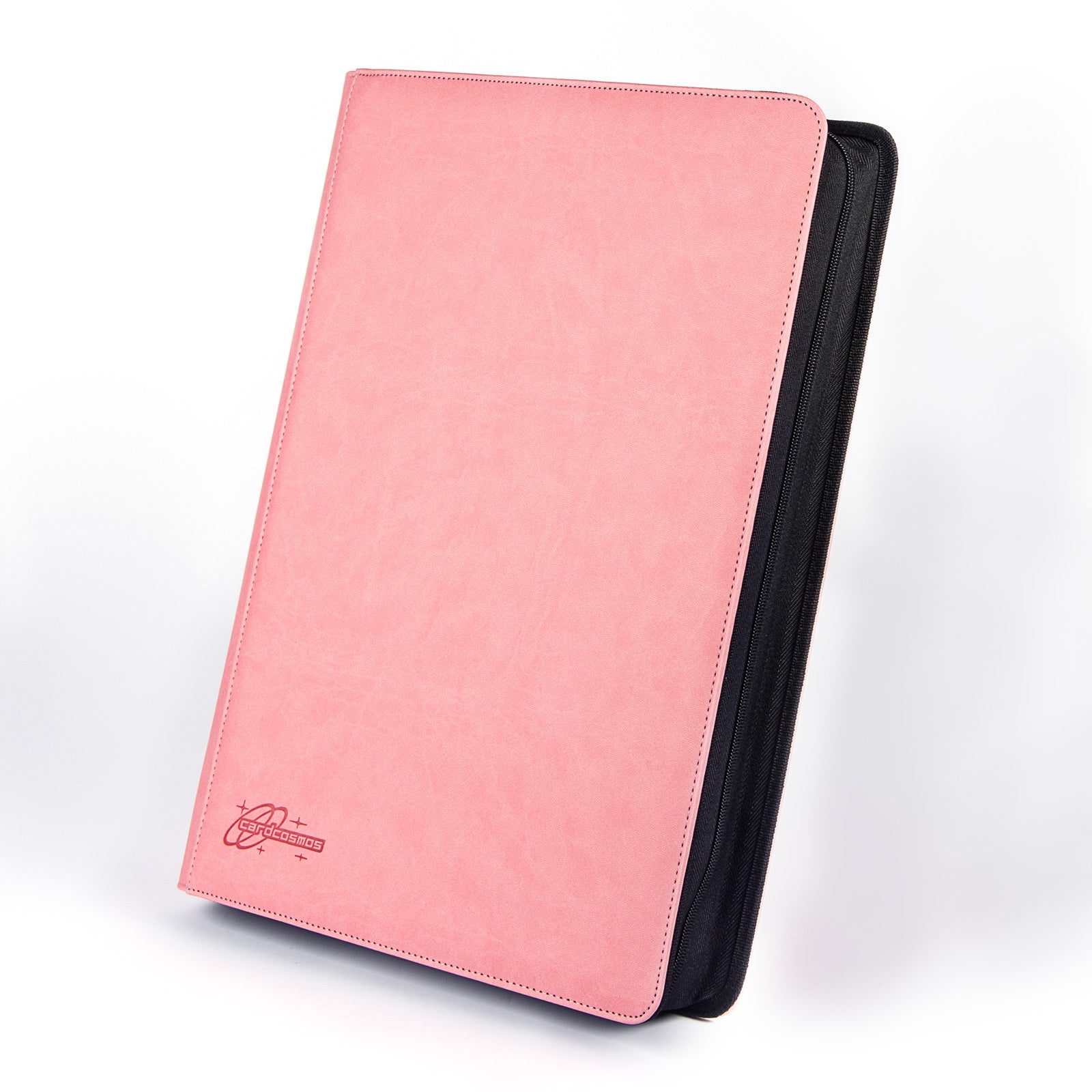 cardcosmos - 16 Pocket Zip Premium XXL Leather Binder - Pink