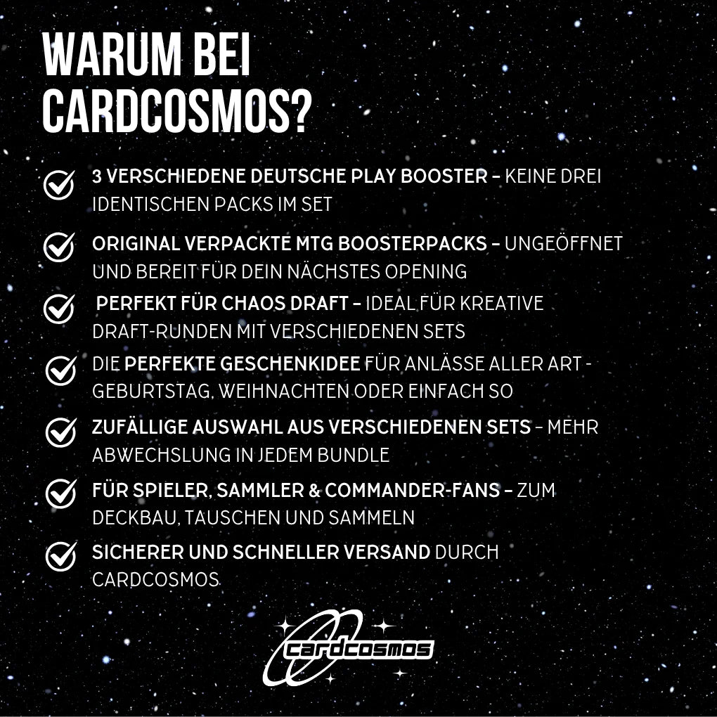 Magic: The Gathering Mystery Play Booster Set Duits – 3 verschillende willekeurige Booster