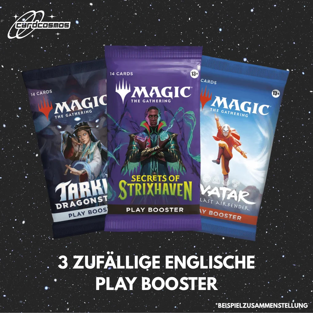 Magic: The Gathering Mystery Play booster Set Engels – 3 verschillende willekeurige Booster
