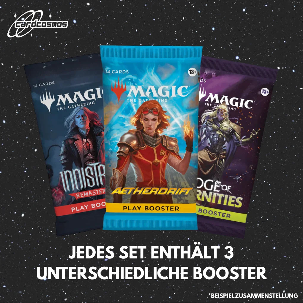 Magic: The Gathering Mystery Play booster Set Engels – 3 verschillende willekeurige Booster