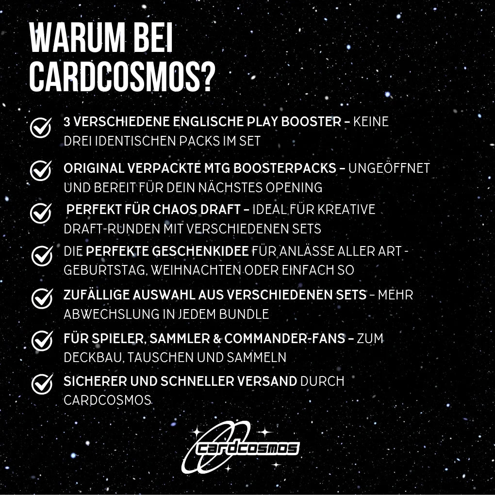 Magic: The Gathering Mystery Play booster Set Engels – 3 verschillende willekeurige Booster