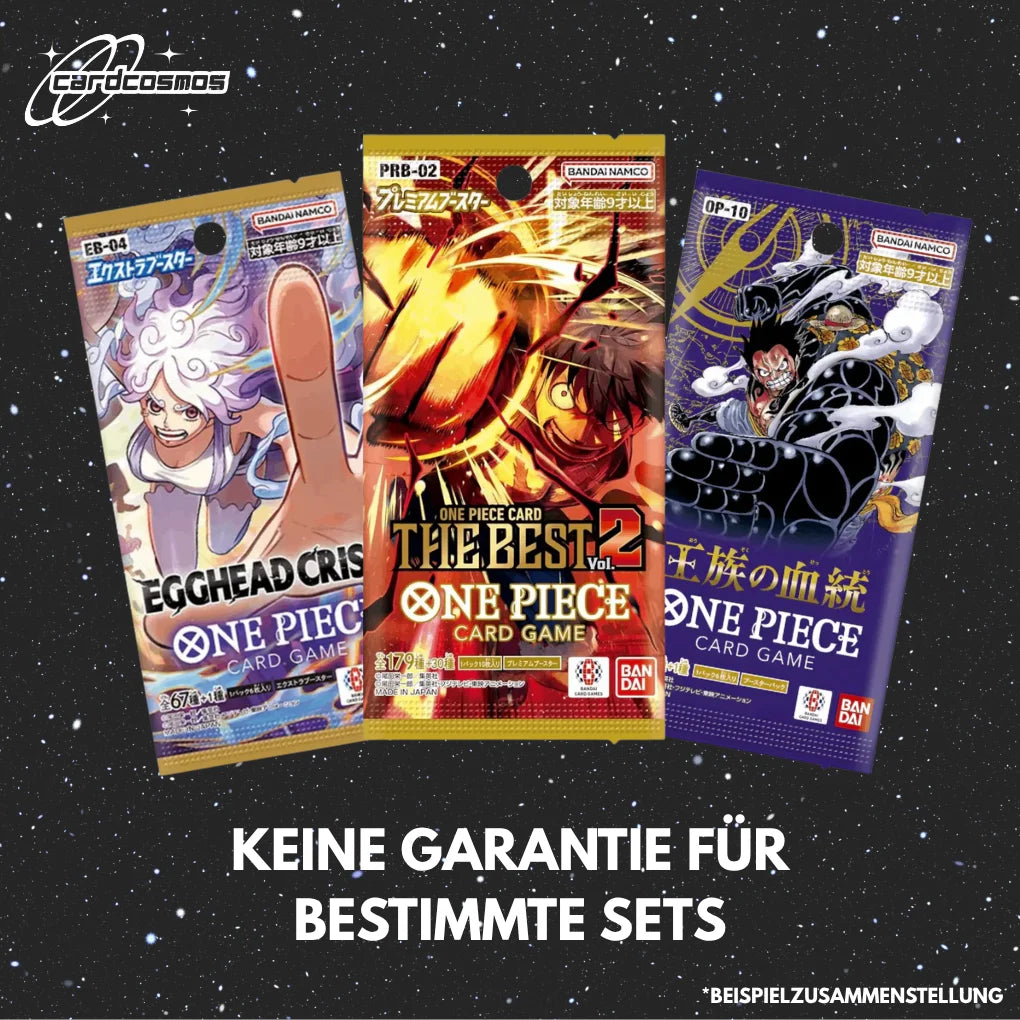 One Piece Card Game Japan Mystery Booster Set – 3 verschillende willekeurige Packs