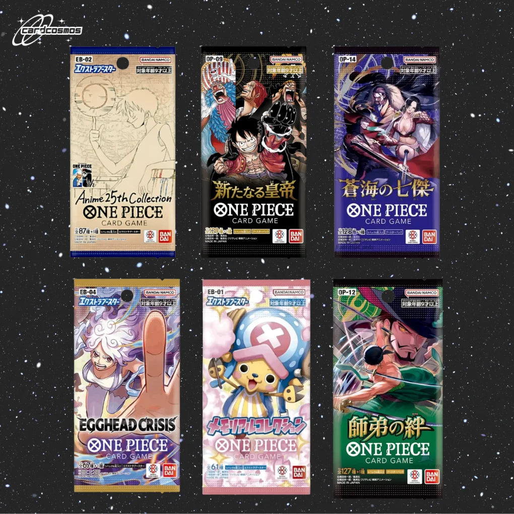 One Piece Card Game Japan Mystery Booster Set – 3 verschillende willekeurige Packs