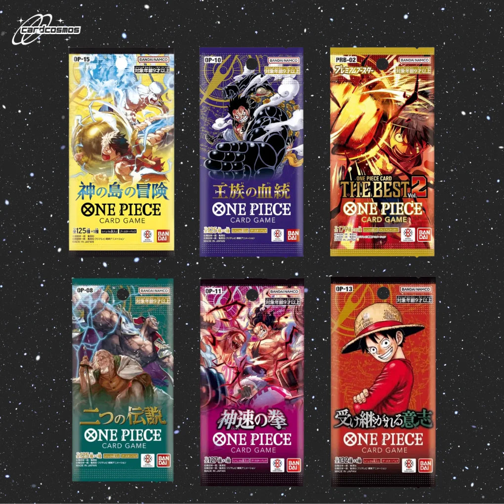 One Piece Card Game Japan Mystery Booster Set – 3 verschillende willekeurige Packs