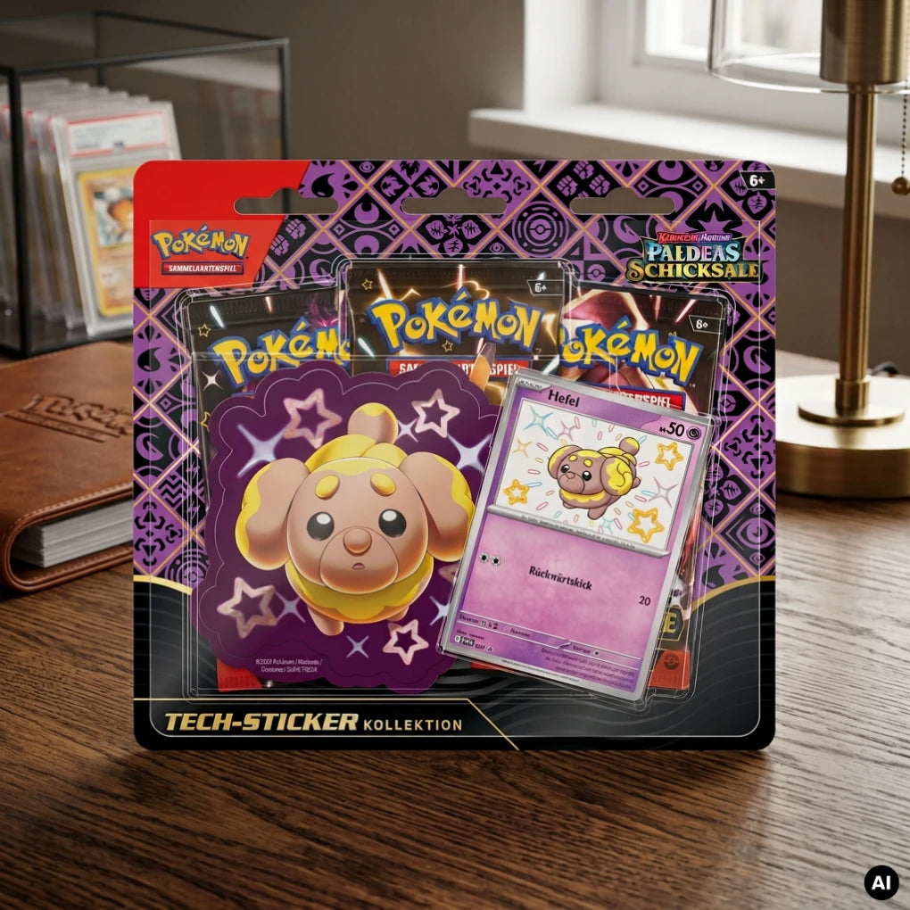 Pokémon - Paldeas Schicksale Tech-Sticker-Kollektion Hefel - DE