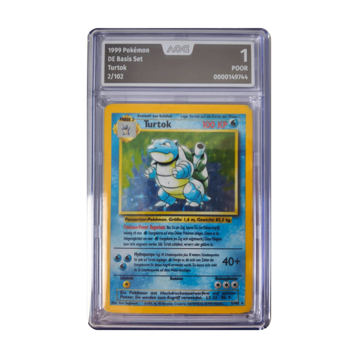 Pokémon - Turtok Holo #2/102 (Basis Set) – AOG 1 Poor