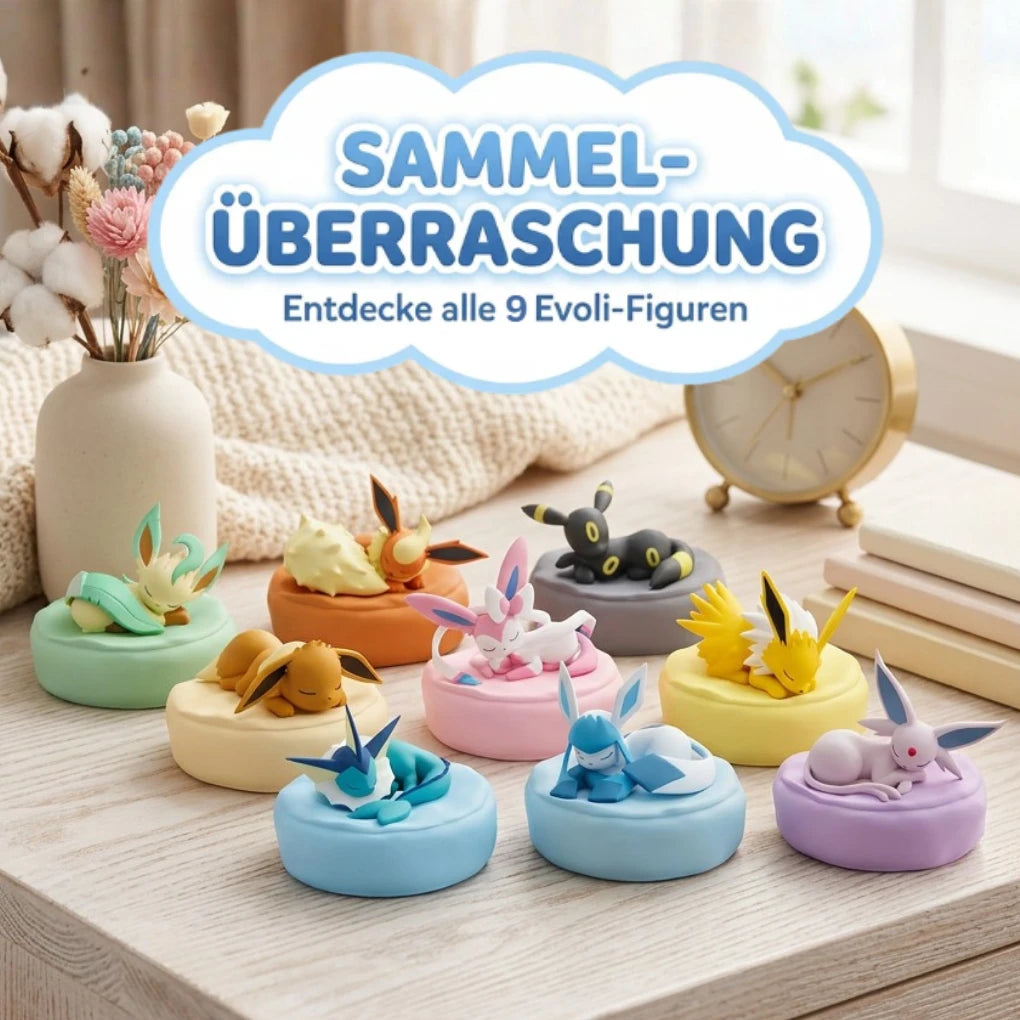 Pokémon Eeveelutions Sleeping Series Blind Box – Evoli & ontwikkelingen verzamelbeeldje