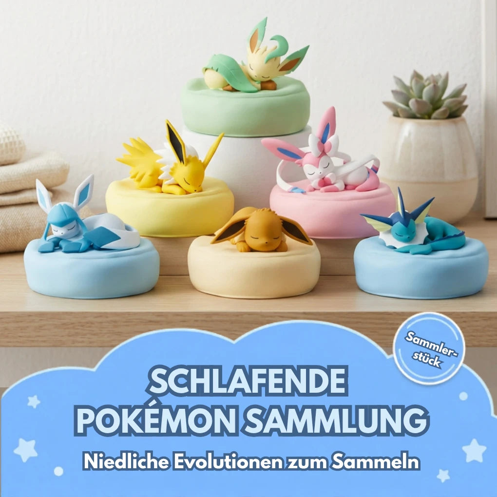 Pokémon Eeveelutions Sleeping Series Blind Box – Evoli & ontwikkelingen verzamelbeeldje