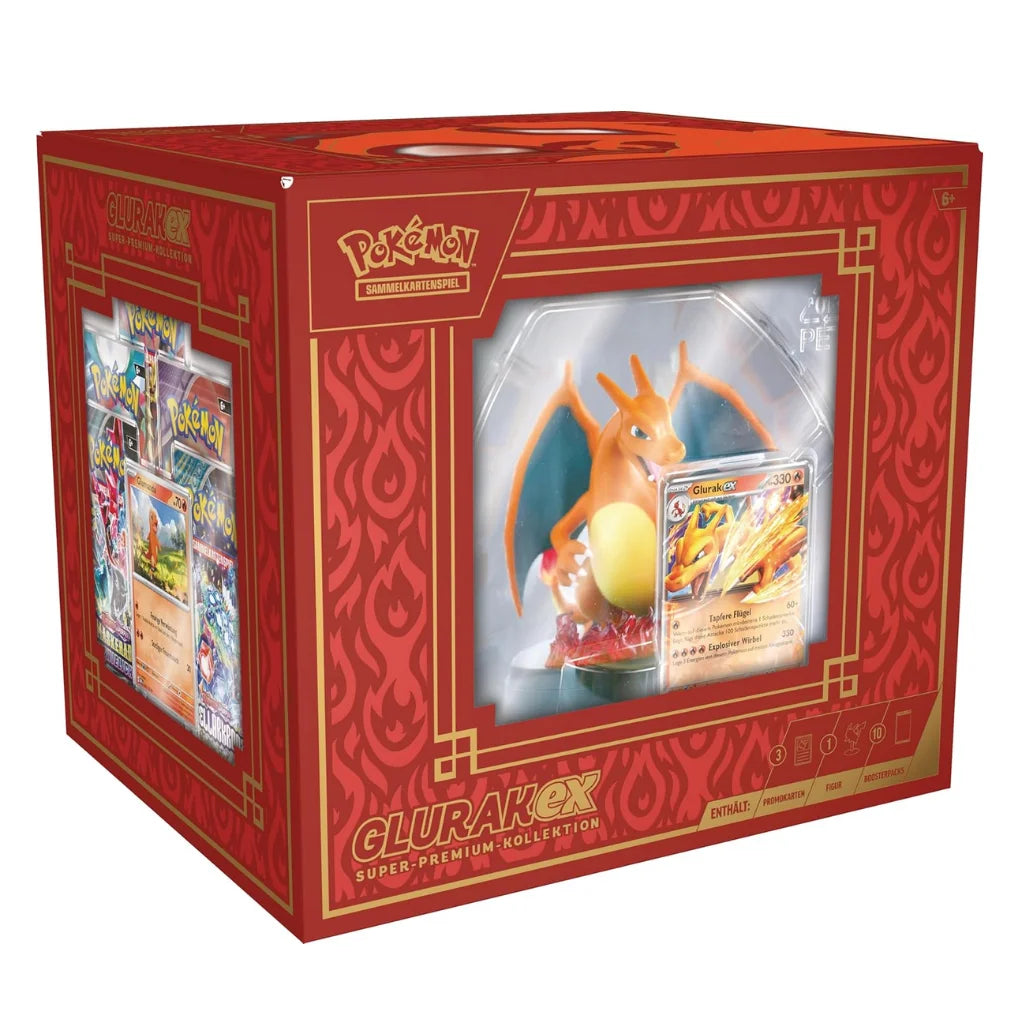 Pokémon - Glurak ex - Super-Premium-Kollektion mit Figur - DE