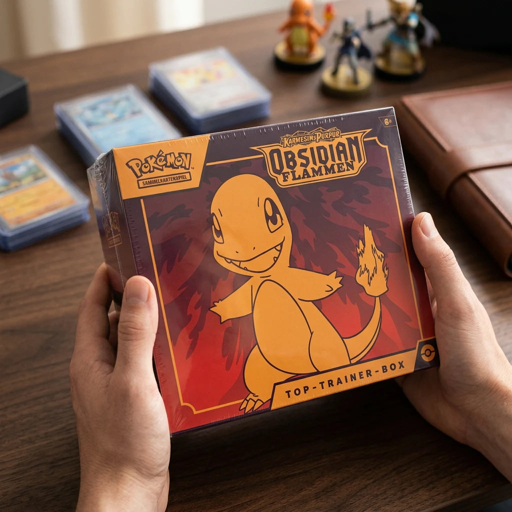 Pokémon - Karmesin & Purpur Obsidianflammen Top Trainer Box - DE
