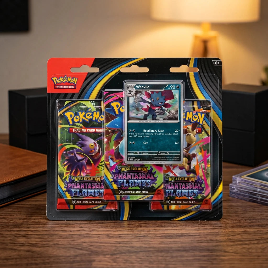 Pokémon - Phantasmal Flames 3-Pack Blister Weavile - Engels