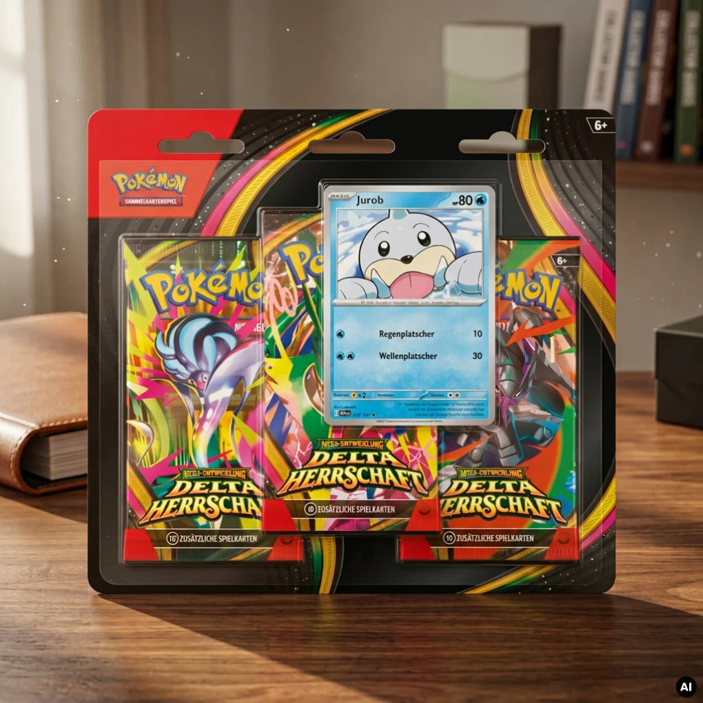 Pokémon - Mega-Entwicklung Delta-Herrschaft 3-Pack-Blister Jurob - Duits
