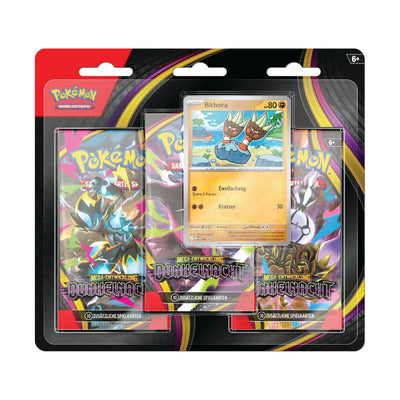 Pokémon - Mega Ontwikkeling: Dunkelnacht 3-Pack Blister - Duits