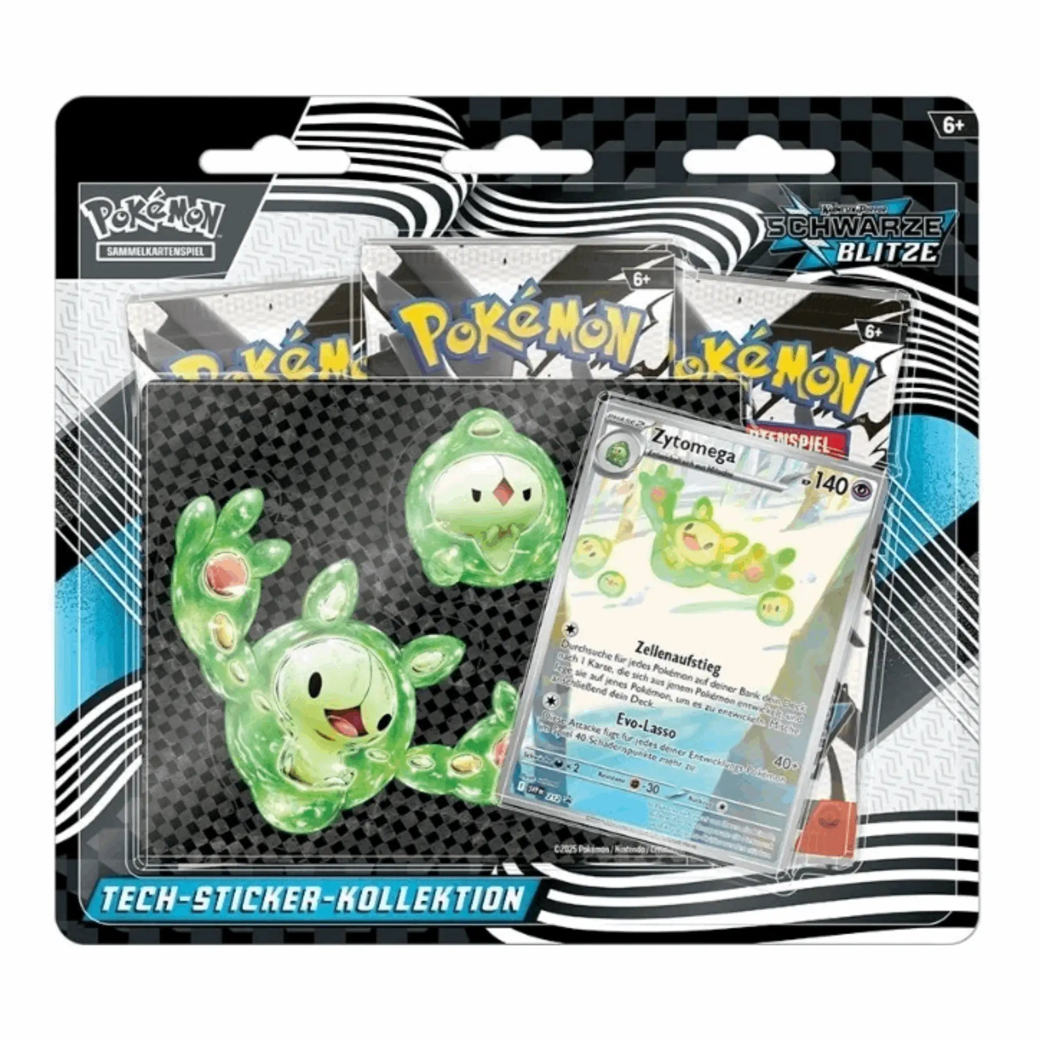 Pokémon - Karmesin & Purpur - Schwarze Blitze Tech-Sticker Kollektion - DE