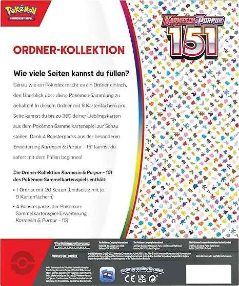 Pokémon - Karmesin & Purpur: 151 Ordner Kollektion - DE
