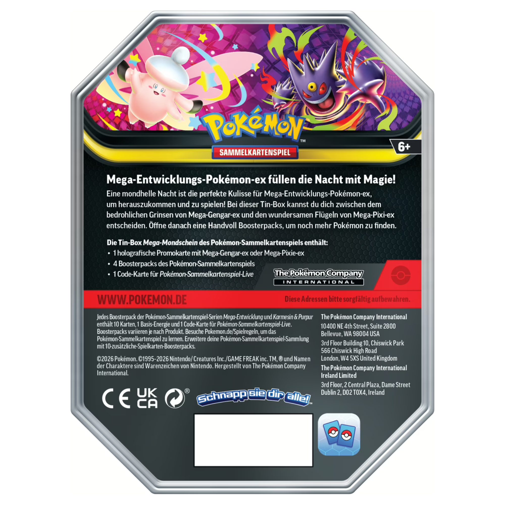 Pokémon - Mega-Entwicklung Tin box #129 Mega-Pixi - Duits
