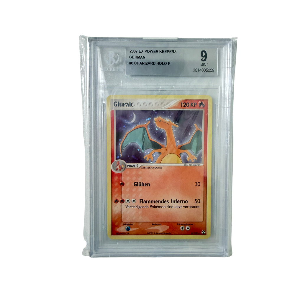 Pokémon - Glurak #6/108 (EX Power Keepers Holo) – Beckett 9 Mint