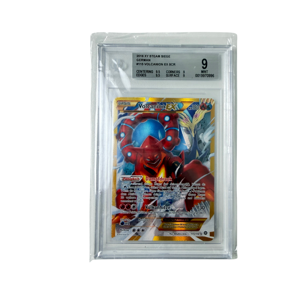 Pokémon - Volcanion EX #115/114 (Steam Siege Secret Rare) – Beckett 9 Mint