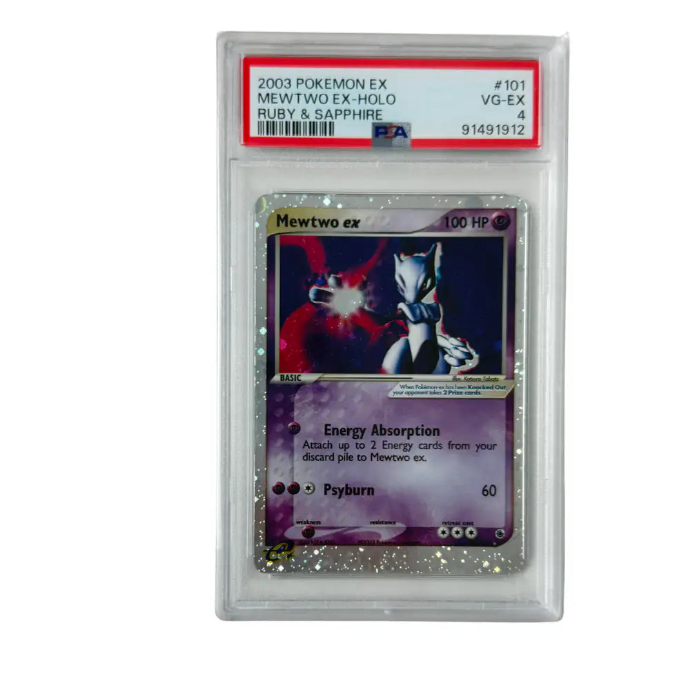 Pokémon - Mewtwo ex #101/109 (EX Ruby & Sapphire Holo) – PSA 4 VG-EX