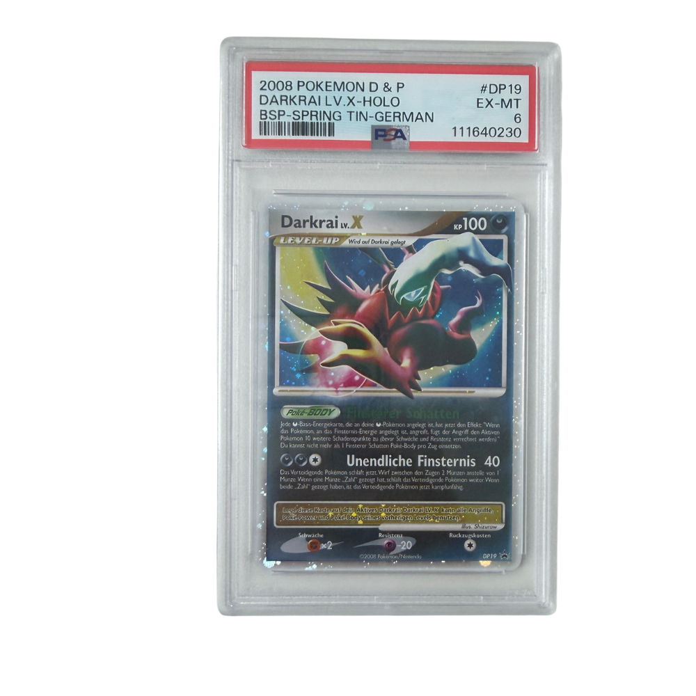 Pokémon - Darkrai LV.X #DP19 (Diamond & Pearl Black Star Promo) – PSA 6 EX-MT