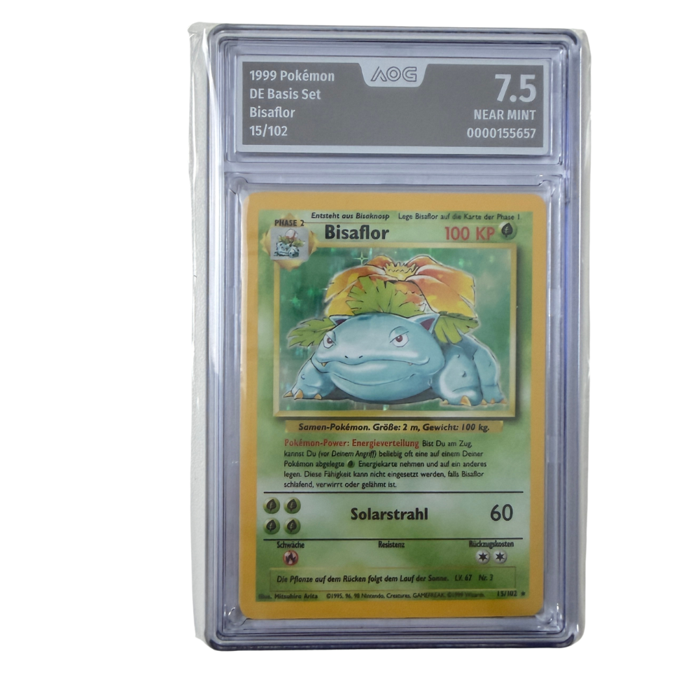 Pokémon - Bisaflor #15/102 (Basis Set Holo) – AOG 7.5 Near Mint