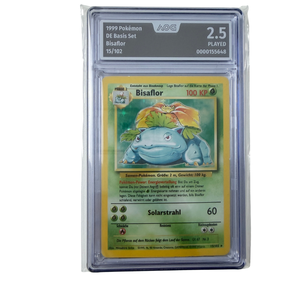 Pokémon - Bisaflor #15/102 (Basis Set Holo) – AOG 2.5 Played