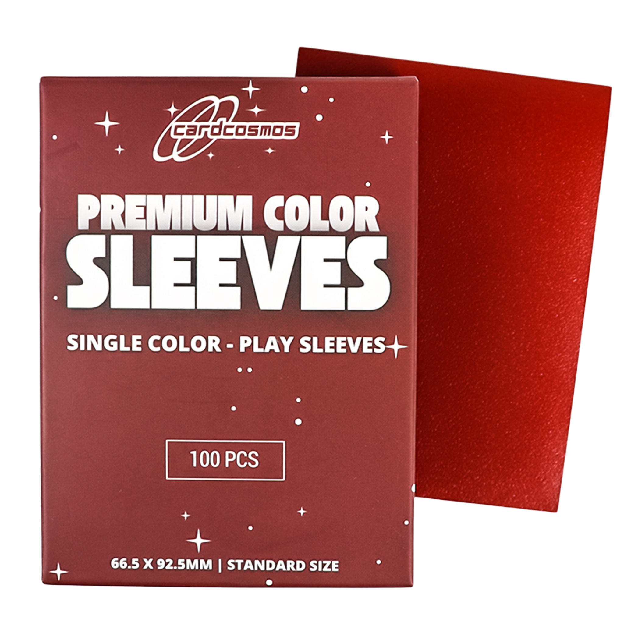 cardcosmos - Premium Color Matte Sleeves Red | 100stk