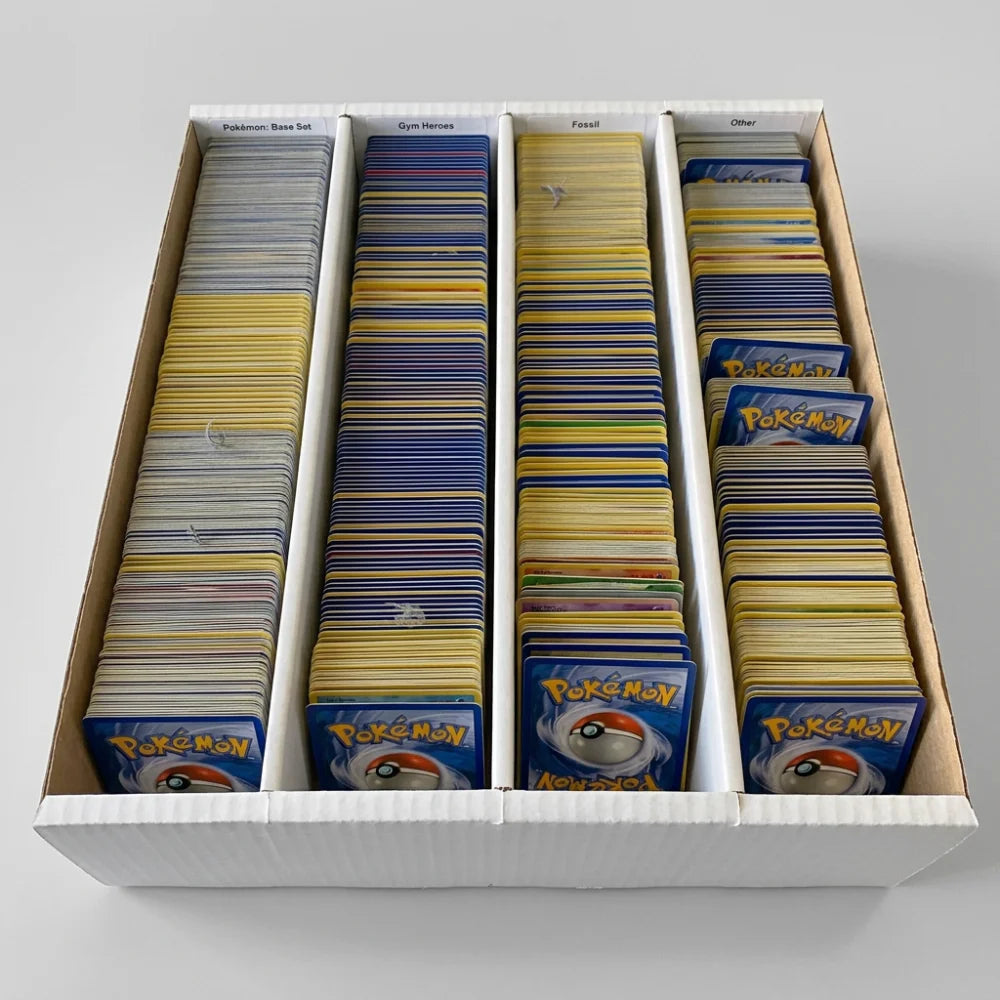 cardcosmos Card Box for 4000 Cards – Storage Box with 4 Rows