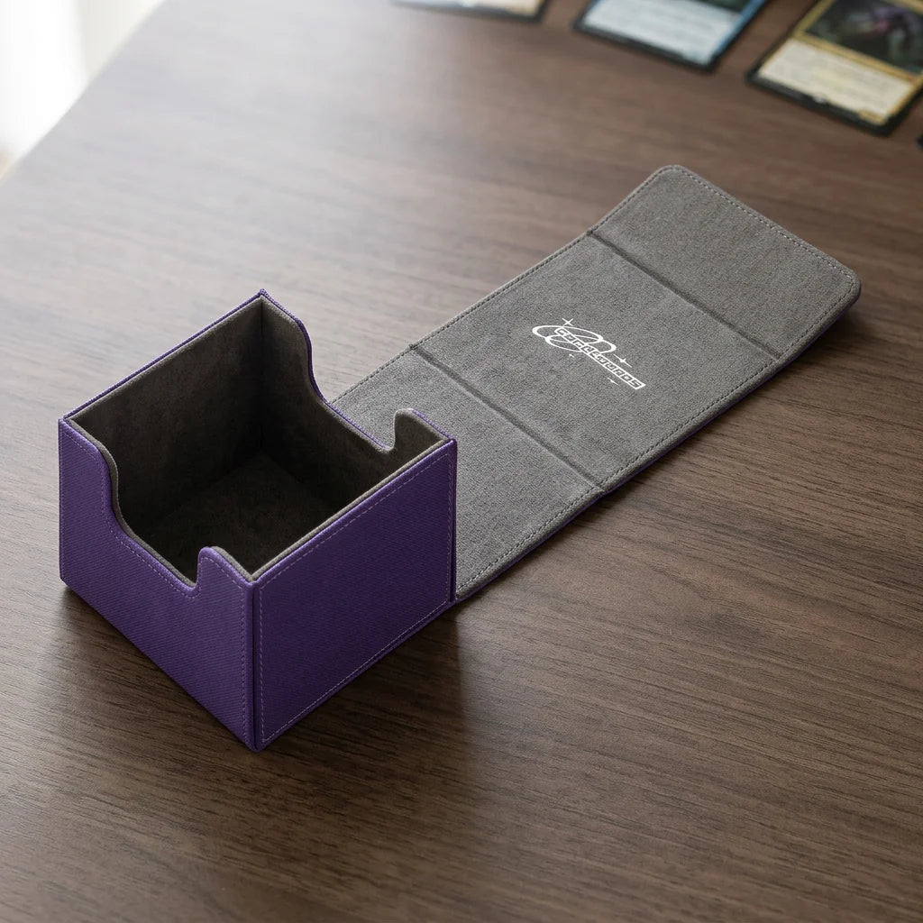 cardcosmos - 60+ Premium Toploader Deck Box - Paars