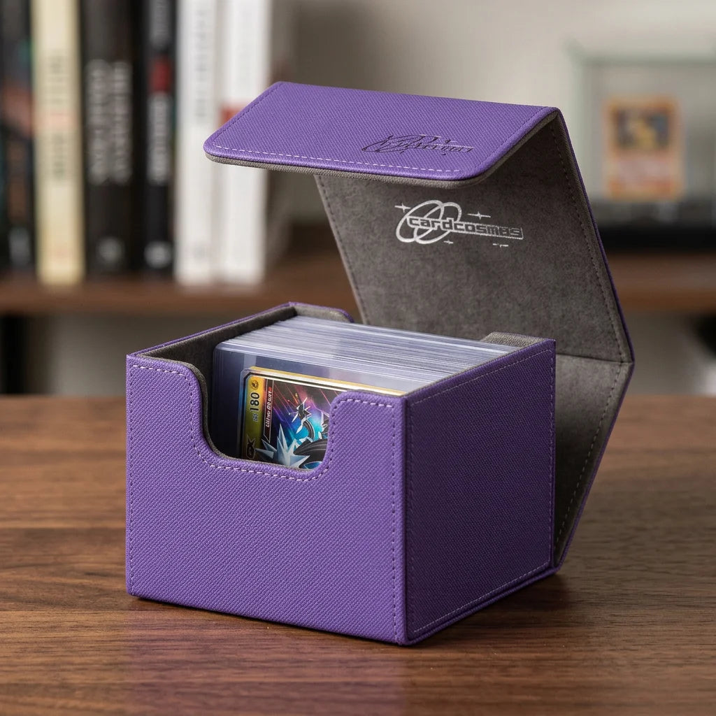 cardcosmos - 60+ Premium Toploader Deck Box - Paars