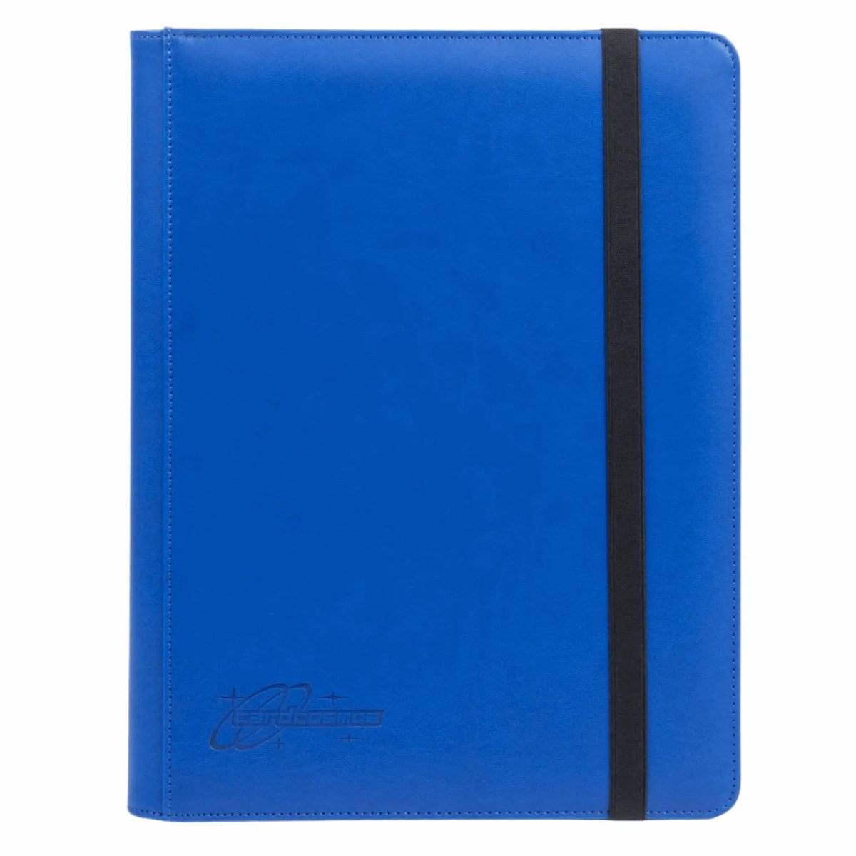 cardcosmos - 9 Pocket Strap Premium Leather Binder - Dunkelblau