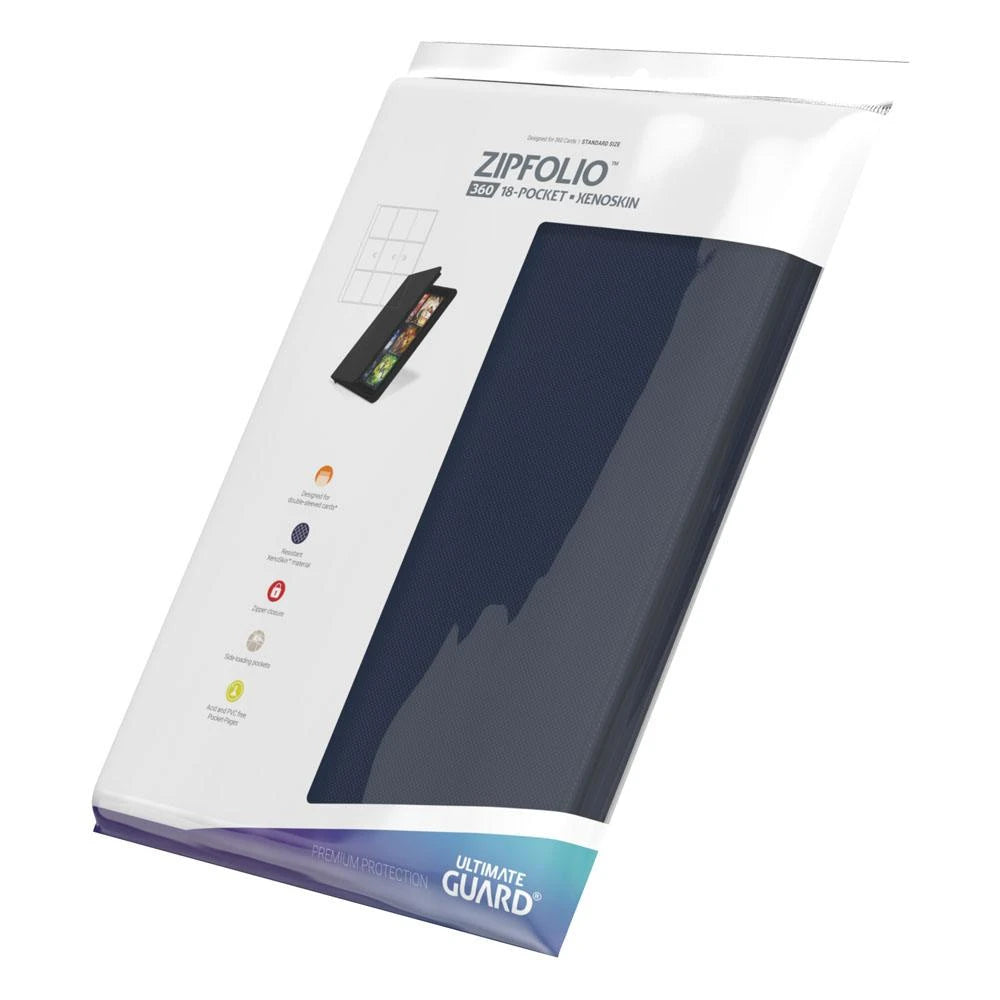 Ultimate Guard Zipfolio 360 18-Pocket Xenoskin Blauw