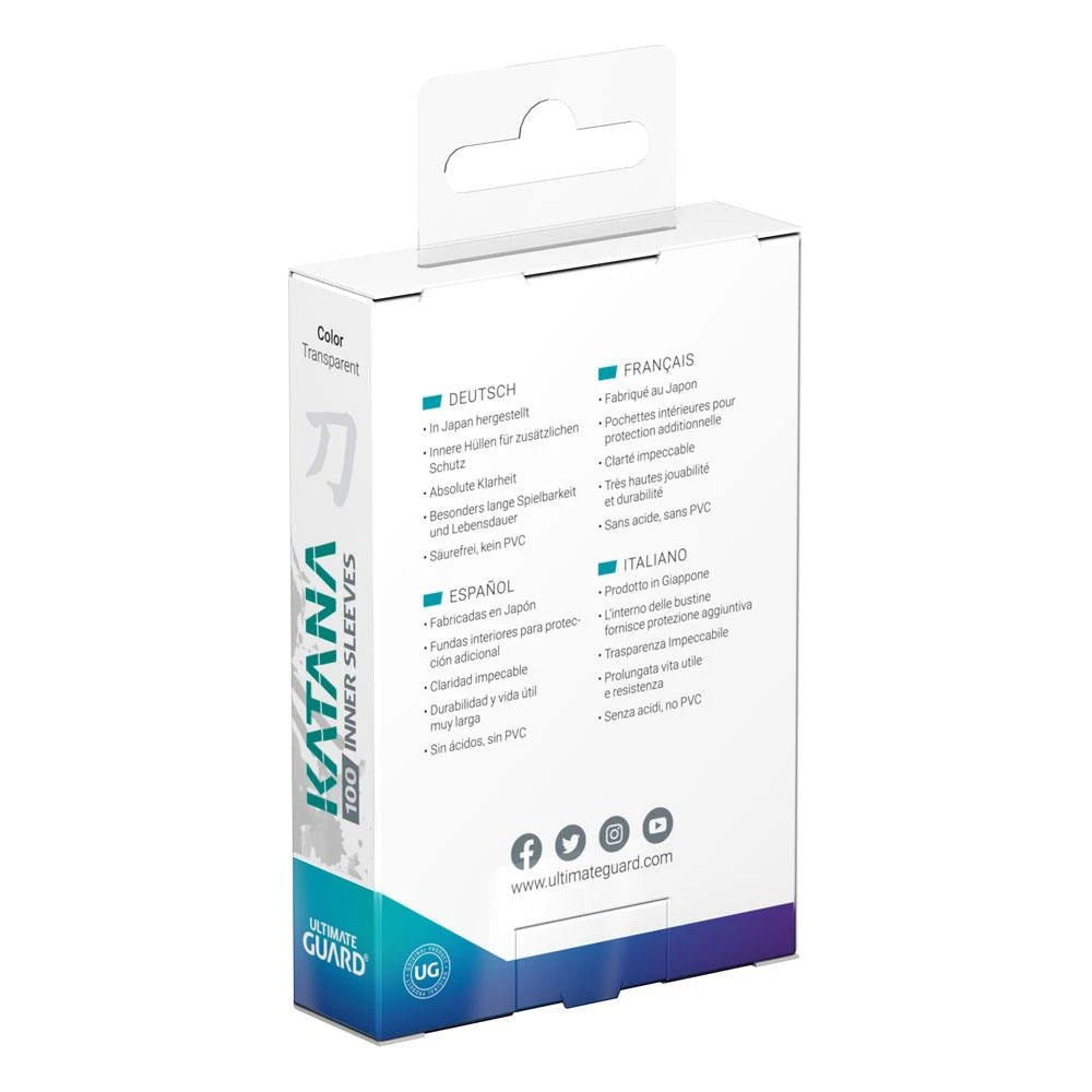 Ultimate Guard Katana Inner Sleeves Standard Size – 100 pieces